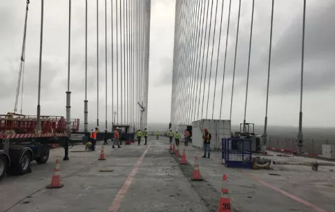 Últimos trabajos para la conexión del Atlántico con nuevo puente