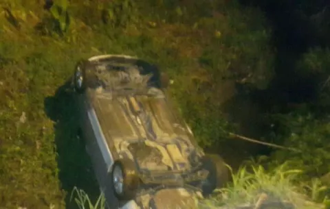 Vuelcos de este domingo dejan dos heridos en la carretera de Colón