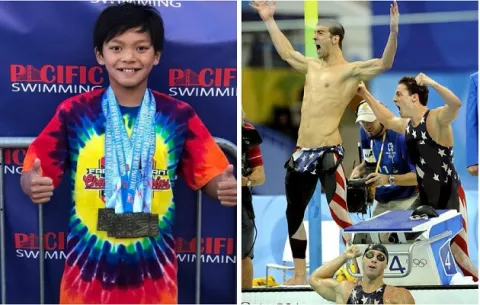 Clark Kent, el súper niño que rompió un récord de Michael Phelps