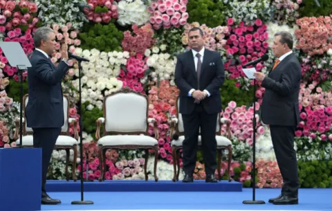 Polémica por discurso del jefe del Senado colombiano en investidura de Duque