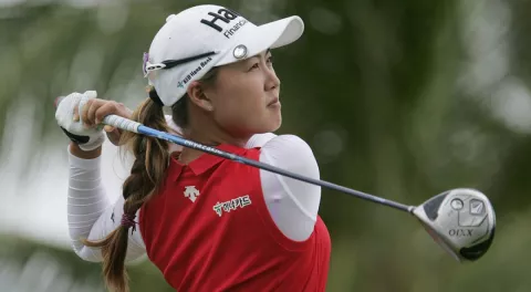 Australiana lidera Abierto Británico de Golf 
