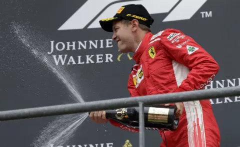 Vettel se impone en el Gran Premio de Bélgica  y recorta ventaja a Hamilton