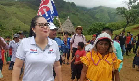Zulay Rodríguez promete   poner  a  ngäbe de ministro de Estado