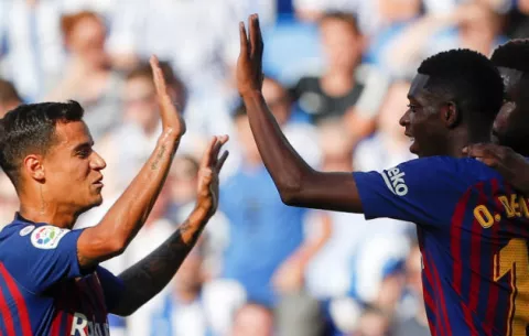  Barça remonta para acabar con maleficio de Anoeta con goles de Suárez y Dembelé