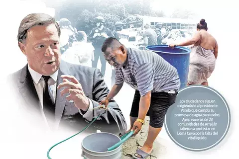 'Agua para todos', la promesa de Juan Carlos Varela que no llegó