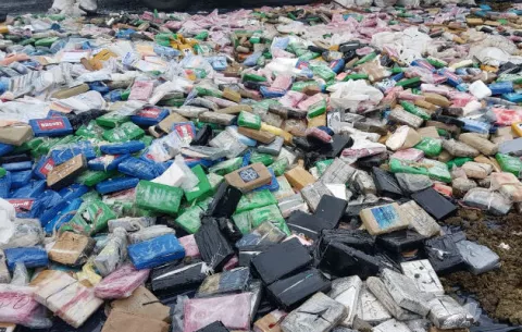 Destruyen cerca de seis toneladas de drogas en La Chorrera