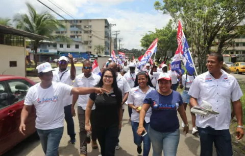 Zulay Rodríguez realiza  cierre de campaña en la provincia de Colón 