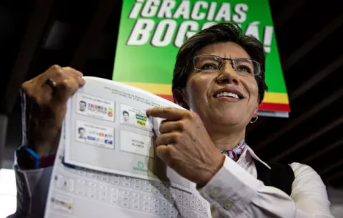 Claudia López será la primera alcaldesa de Bogotá elegida en las urnas