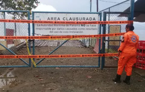 Sinaproc ordena cierre del muelle de Puerto Armuelles por seguridad