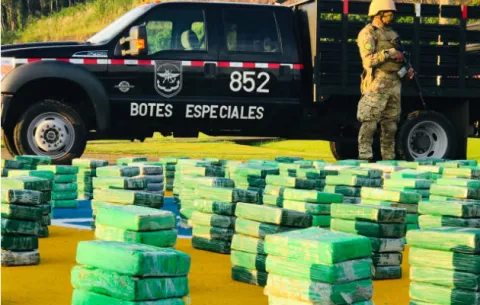 Senan decomisa más de media tonelada de droga en Costa Abajo de Colón