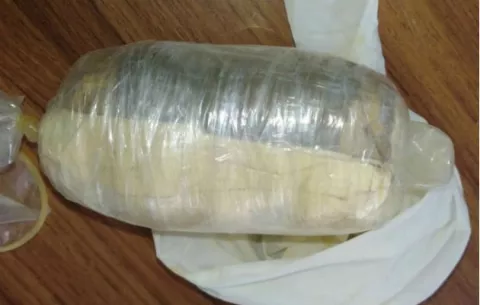 Condón preñado de marihuana decomisan en la cárcel Deborah de Changuinola