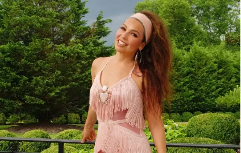 Thalía sufre un accidente