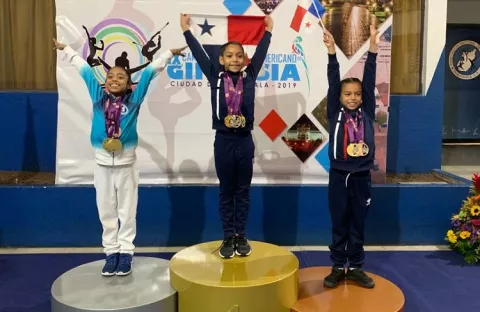 Panamá trae 4 medallas de oro en gimnasia