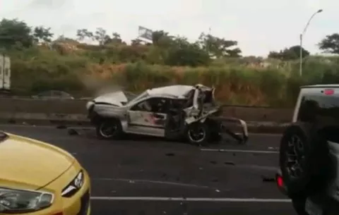 Colisión múltiple en la autopista Arraiján-La Chorrera deja cuatro personas lesionadas 