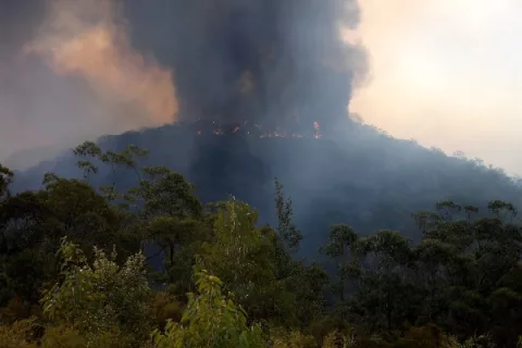 En el este australiano siguen activos más de 150 incendios forestales 