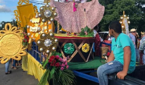 Desfile en honor a las tradiciones en Nueva Gorgona