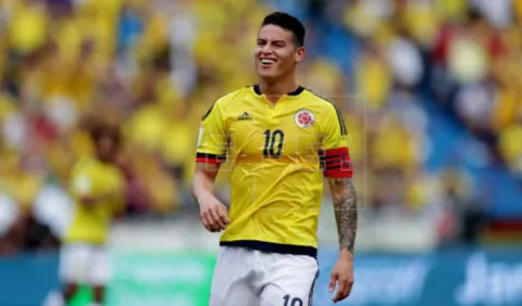 James Rodríguez acapara  la atención previo al amistoso de Colombia y Perú