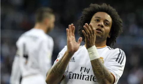 Marcelo trabaja para estar a disposición de Zinedine Zidane en el Real Madrid 