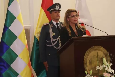 Presidenta interina promulga la ley para unas nuevas elecciones en Bolivia