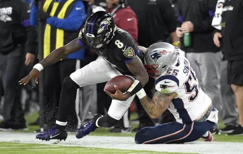 Ravens de Baltimore le paran la fiesta a los Patriots 