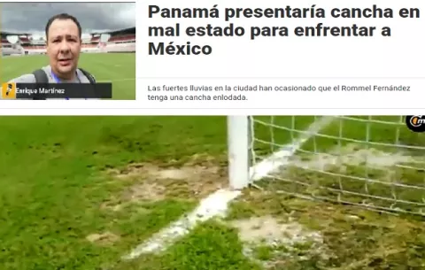 Periodista mexicano dice que cancha del Rommel parece un potrero