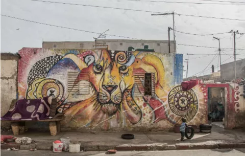 Artistas se apoderan de las calles en Senegal