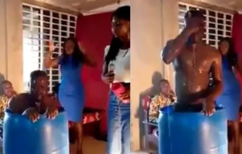 Video: Pastor se baña en un tanque y hace que sus seguidores se tomen el agua