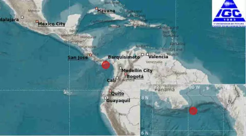 Descartan alerta de tsunami tras sismo de 5.3 que remeció el sur de Panamá