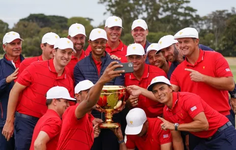 Tiger Woods encamina el triunfo de Estados Unidos en la Copa Presidentes