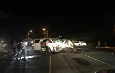 Un total de 14 heridos deja choque entre dos buses en Veracuz