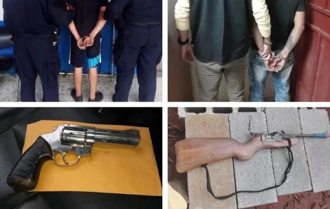 Operativo saca de circulación dos armas de fuego en Colón