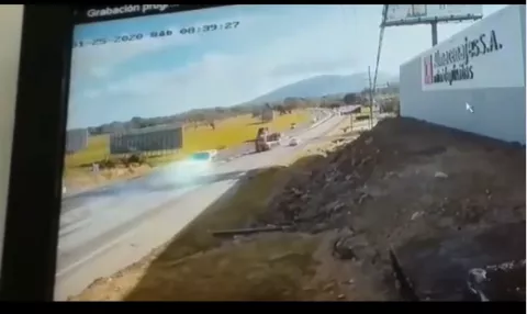 VIDEO capta accidente que dejó dos muertos en Gorgona