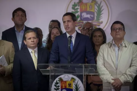 Juan Guaidó y Luis Parra se enfrenta hoy cada uno como jefe del Parlamento venezolano