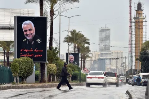 Irán le exige a EE.UU. sacar sus tropas de Oriente Medio mientras le  rinden homenaje a Soleimaní