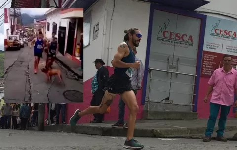 Runner le da salvaje patada a perro en plena carrera; patrocinador le retira apoyo