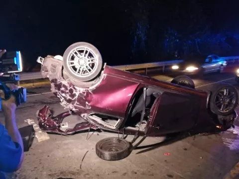 Dos personas resultan heridas en un aparatoso accidente de tránsito en Chiriquí
