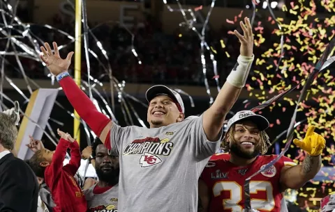 Patrick  Mahomes cumple su deseo, luego de ganar el Super Bowl