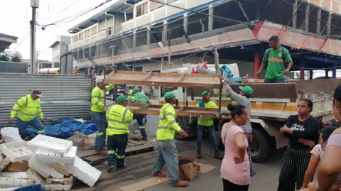 Desalojan a 15 vendedores de productos agrícolas del Barrio Balboa en La Chorrera