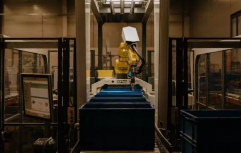 Robot trabaja para una compañía de partes eléctricas