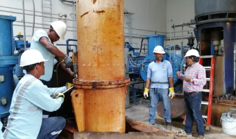 Idaan logra instalar bomba que habría sufrido fallas