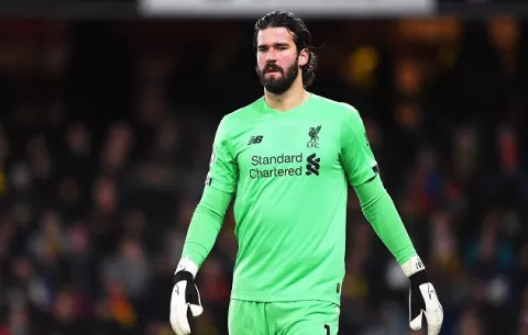 Alisson Becker no estará con el Liverpool para  juego de vuelta ante  Atlético de Madrid