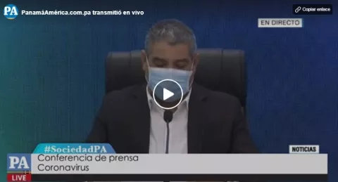 [EN VIVO] Conferencia de actualización de casos de coronavirus en Panamá