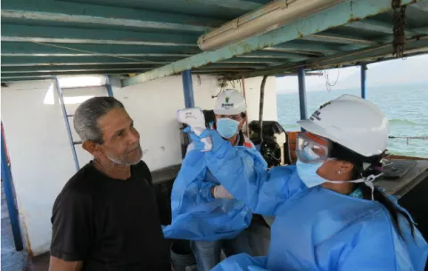 Minsa inspecciona embarcaciones en el puerto de Vacamonte y la Calzada de Amador