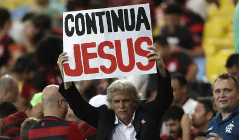 Jorge Jesus, técnico del Flamengo espera de contraprueba del COVID-19