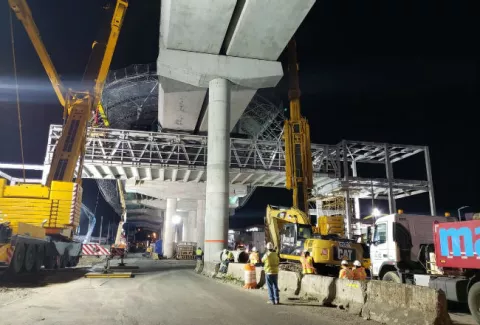 Se inicia traslado de vigas en "U" para el proyecto Ramal de la Línea 2 del Metro de Panamá