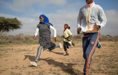 Mujeres somalíes descubren el correr