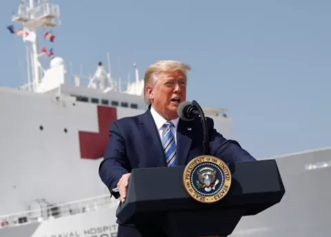 Trump finalmente no ve necesaria una cuarentena en Nueva York por COVID-19