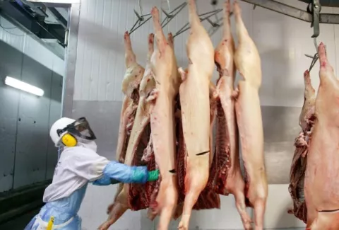 Costa Rica entrega primera exportación de carne  a China