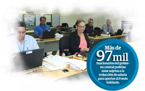 97 mil funcionarios podrían estar sujetos al descuento para aportar al fondo Panamá Solidario