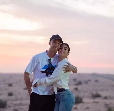 Georgina y Cristiano Ronaldo, 'el pato y la gacela',  se entrenan juntos